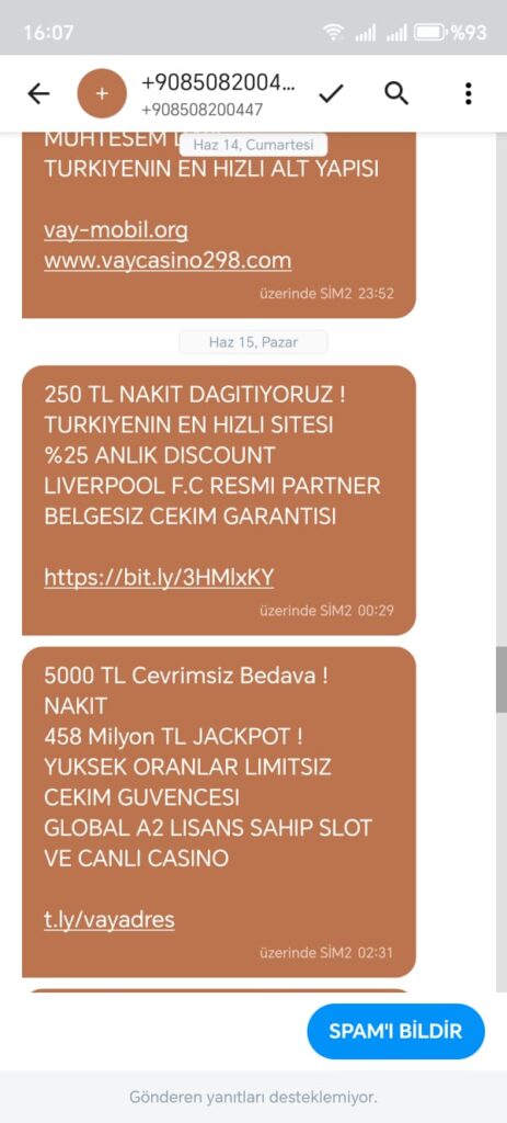 YASA DIŞI TERÖRİST VAY CASİNO FİRMASI İNSANLARI DOLANDIRMAYA DEVAM EDİYOR